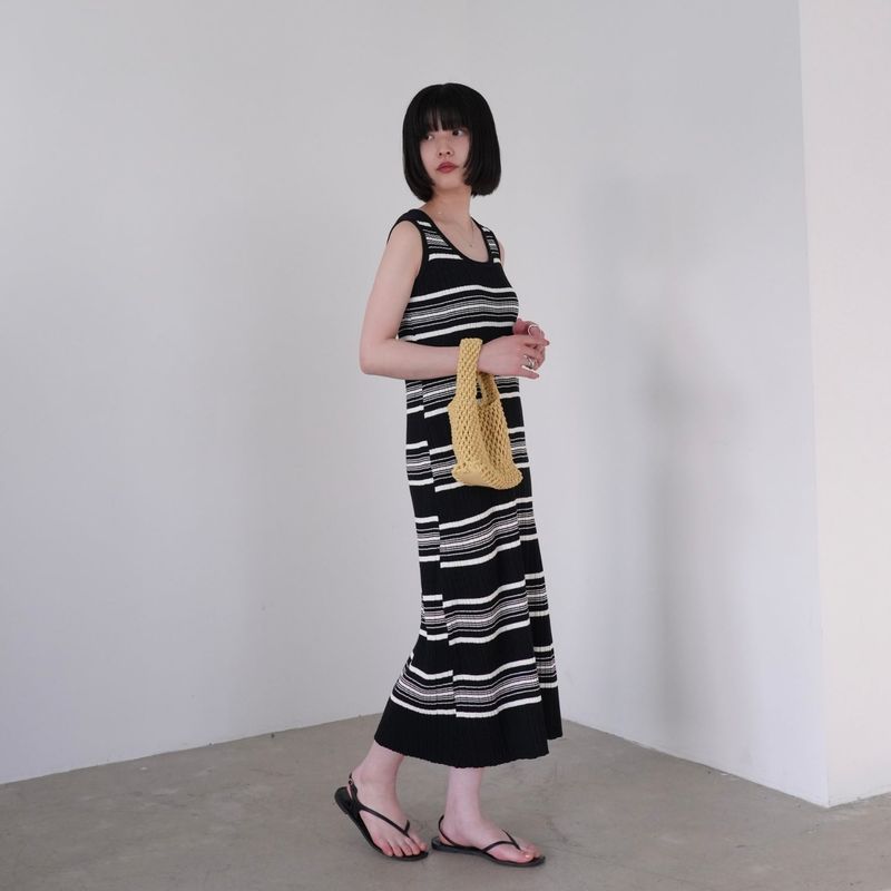 border knit one-piece