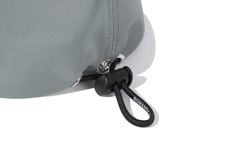 EARFLAP BUTTON BALL CAP_GREY