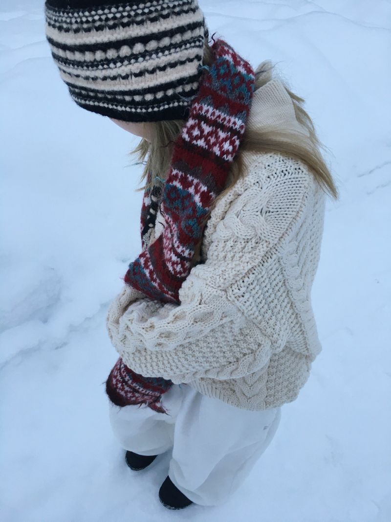Bohemian Vintage Wool Muffler (4c)