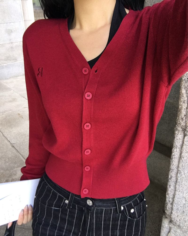 [ORIGINAL] Vale V-Neck Knit Cardigan
