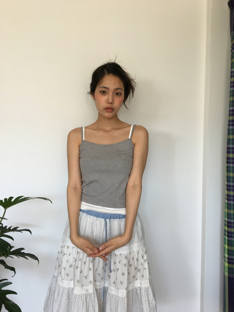Double layered sleeveless top(3color) 
