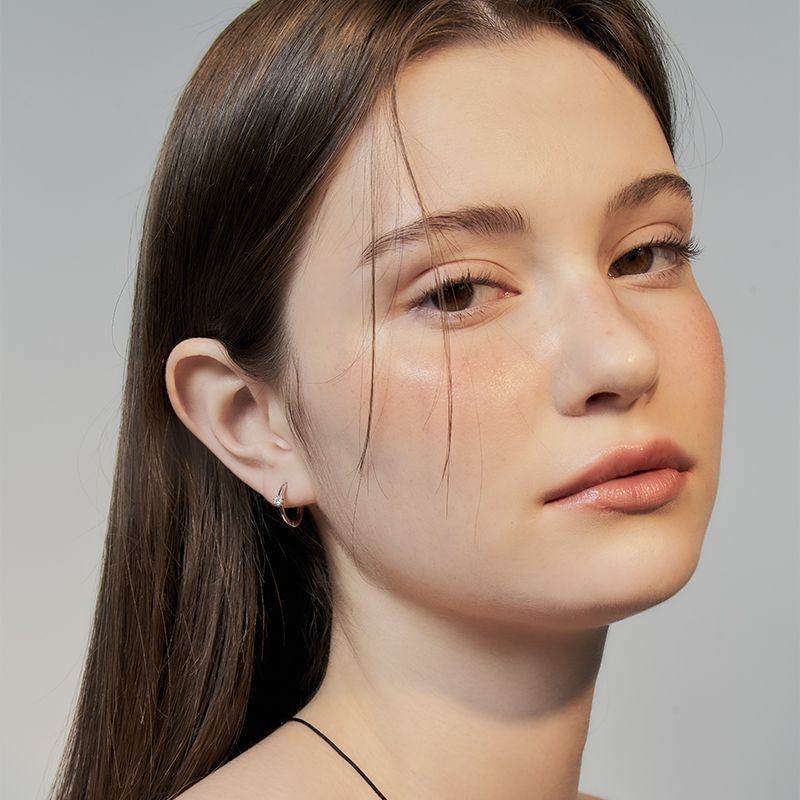 prong one-touch earring