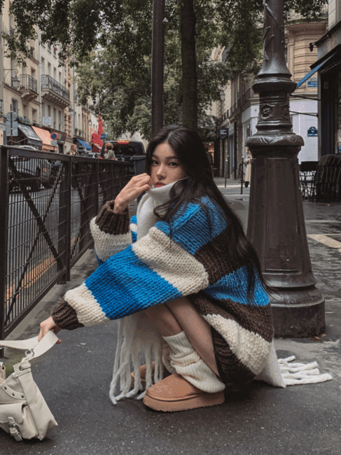 ULAN（ユレン）の「[Handmade] Maca handmade over-knit（Tops）」