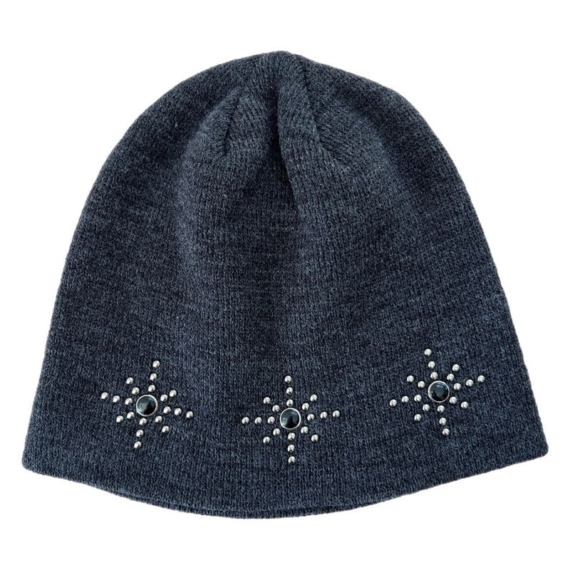 Starlight Round Stud Knit Beanie (6 colors)
