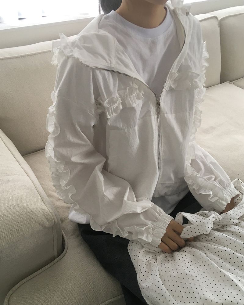 Pinpo Frill Windbreaker Zip-up