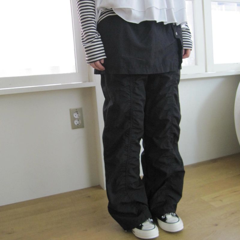 Shirred Skirt Pants