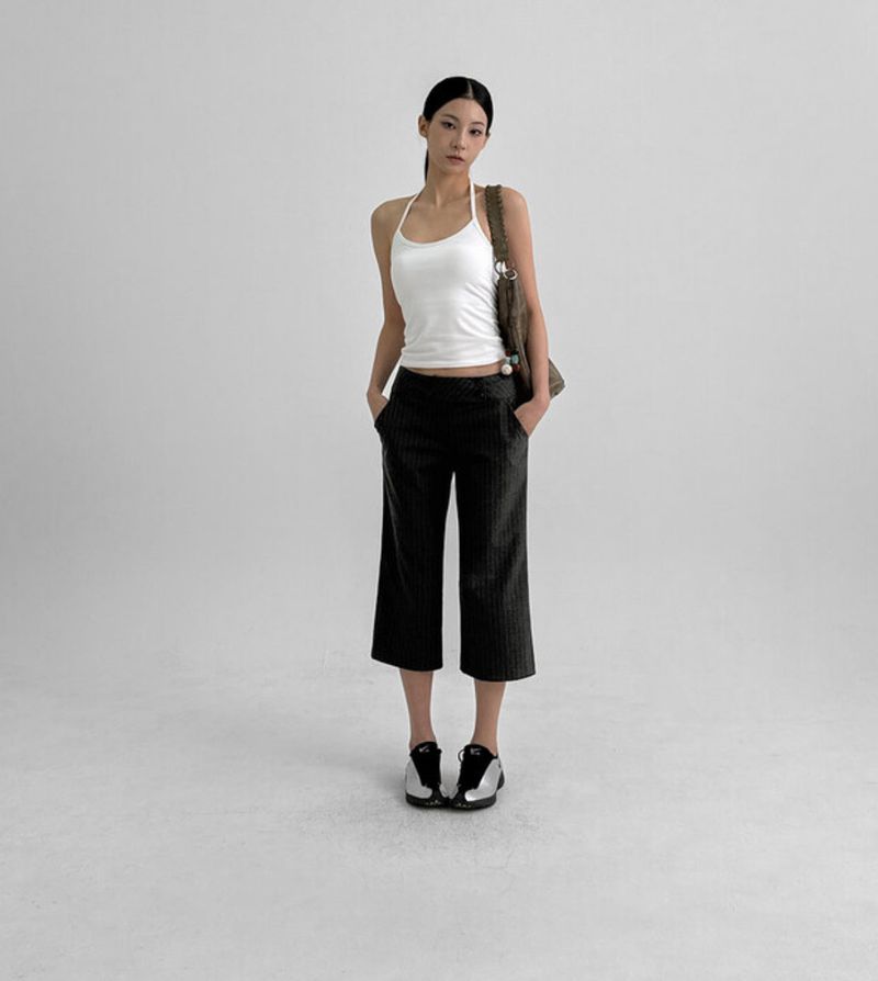 [MADE] Born2 Stripe Capri Pants