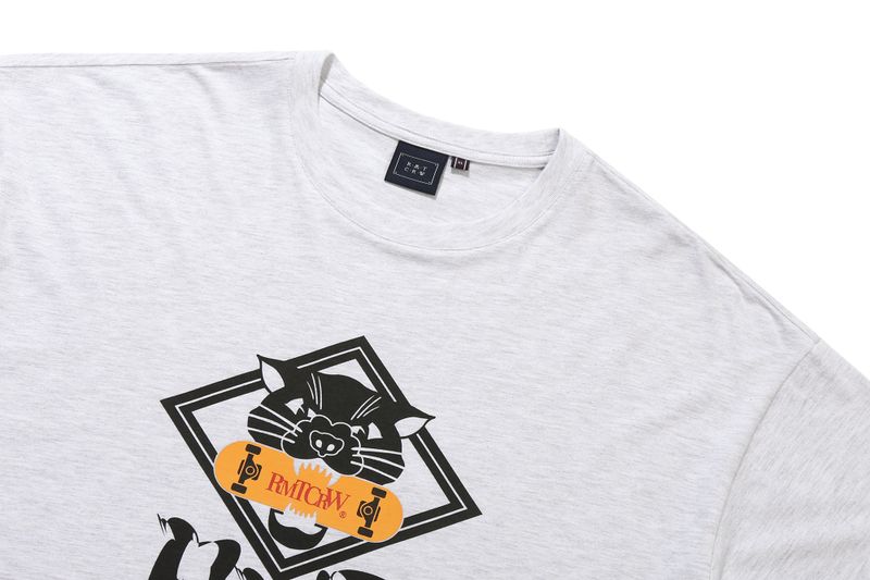 MID SUMMER BOARD TEE SHIRT_LIGHT GREY