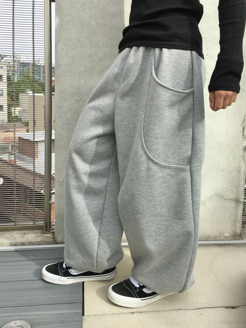 マイルカーブドツーポケットスウェットパンツ 6C