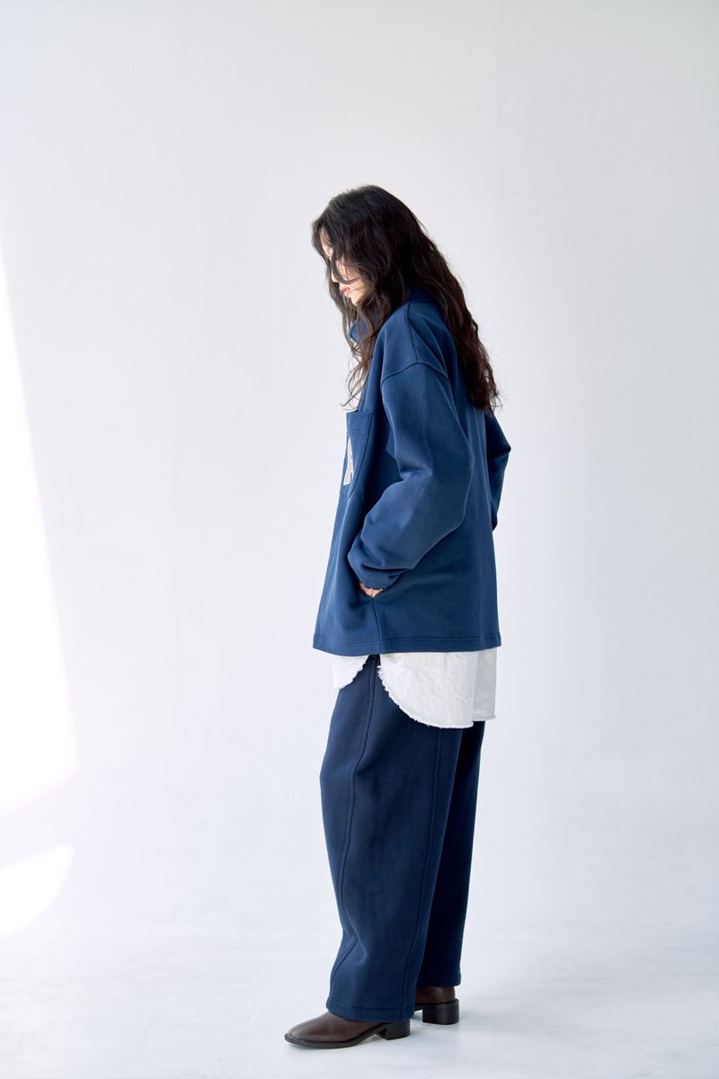 ALARM BALLON PANTS NAVY_UNISEX