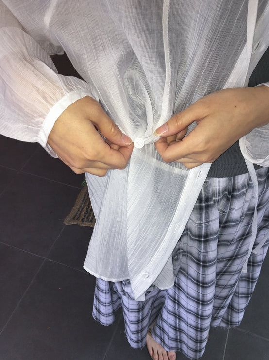 Noah See-through Summer Tie Blouse