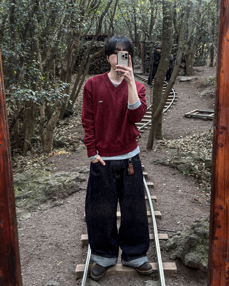 Never Curved Panel Raw Denim