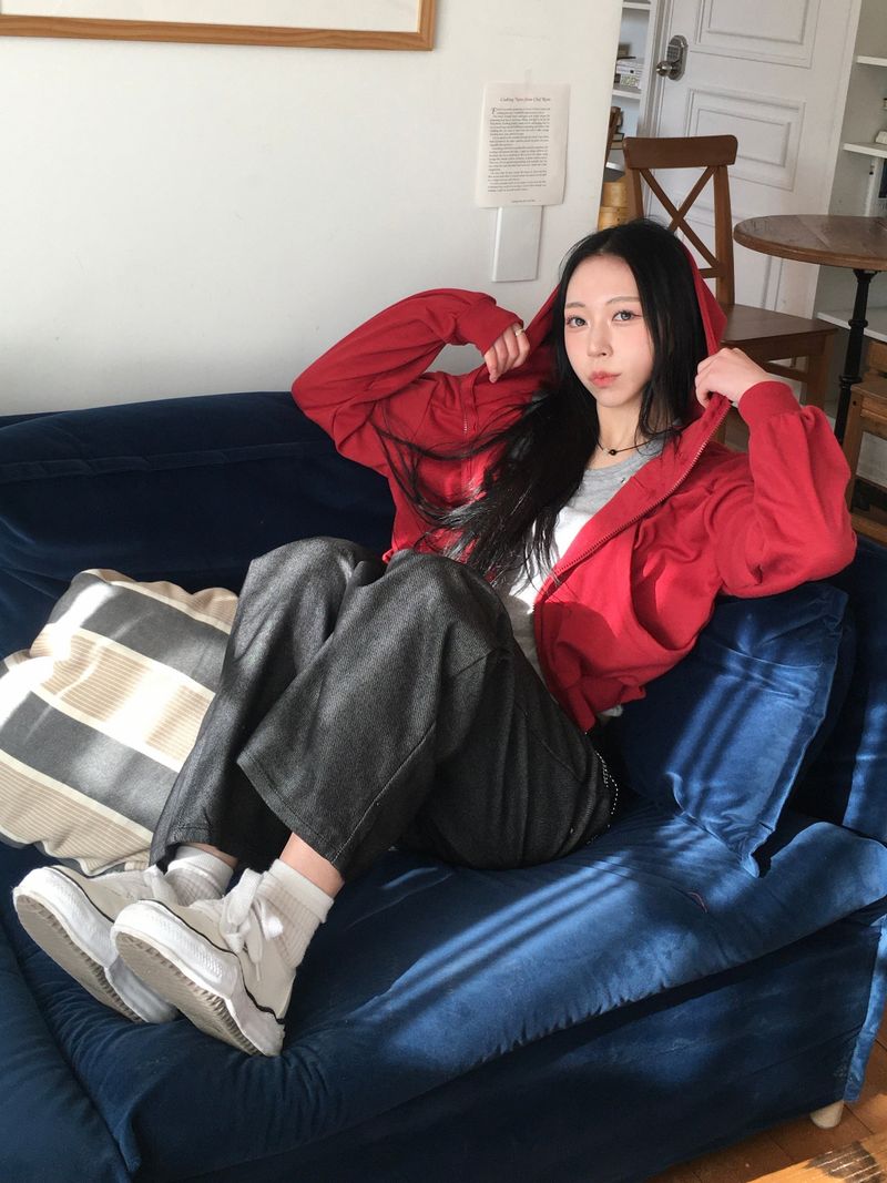 Rib Non-Fade Straight Pants (2c)