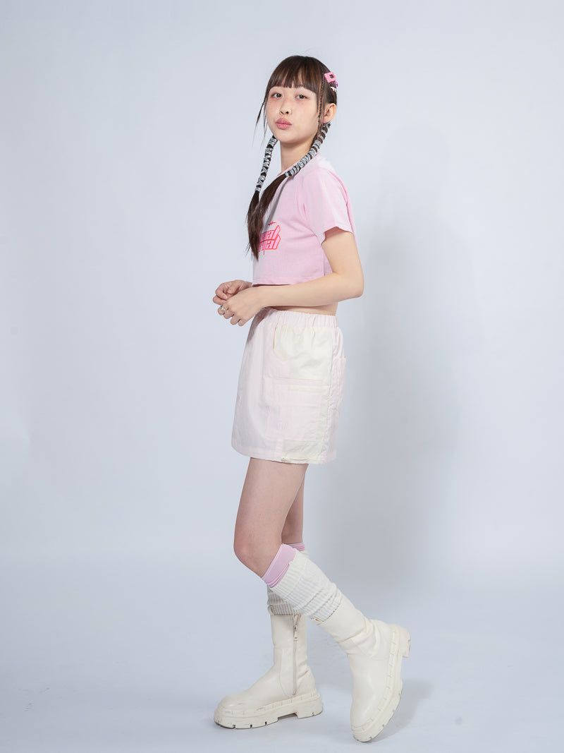 WINDY SYMBOL SKIRT _ PINK