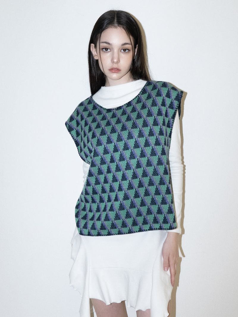 Suid Knit Vest (GREEN)