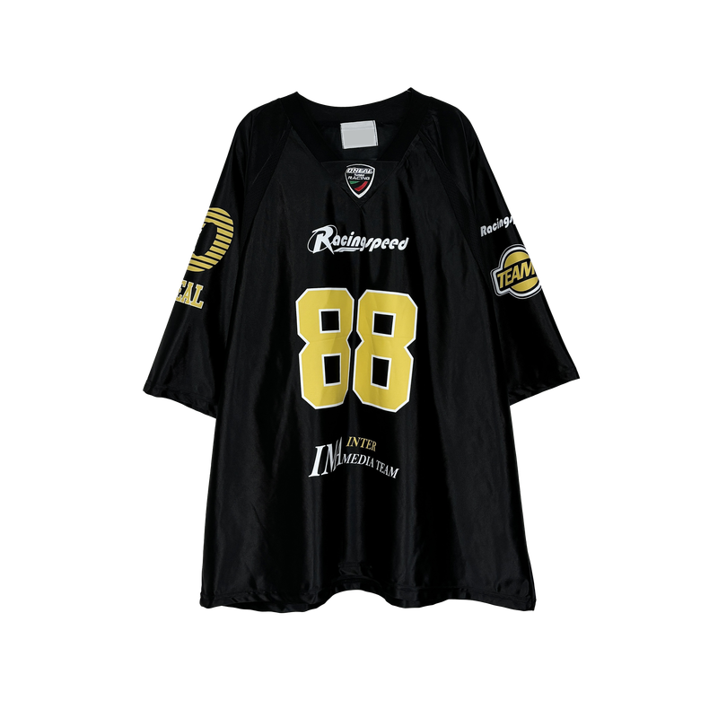 88 metal v-neck t
