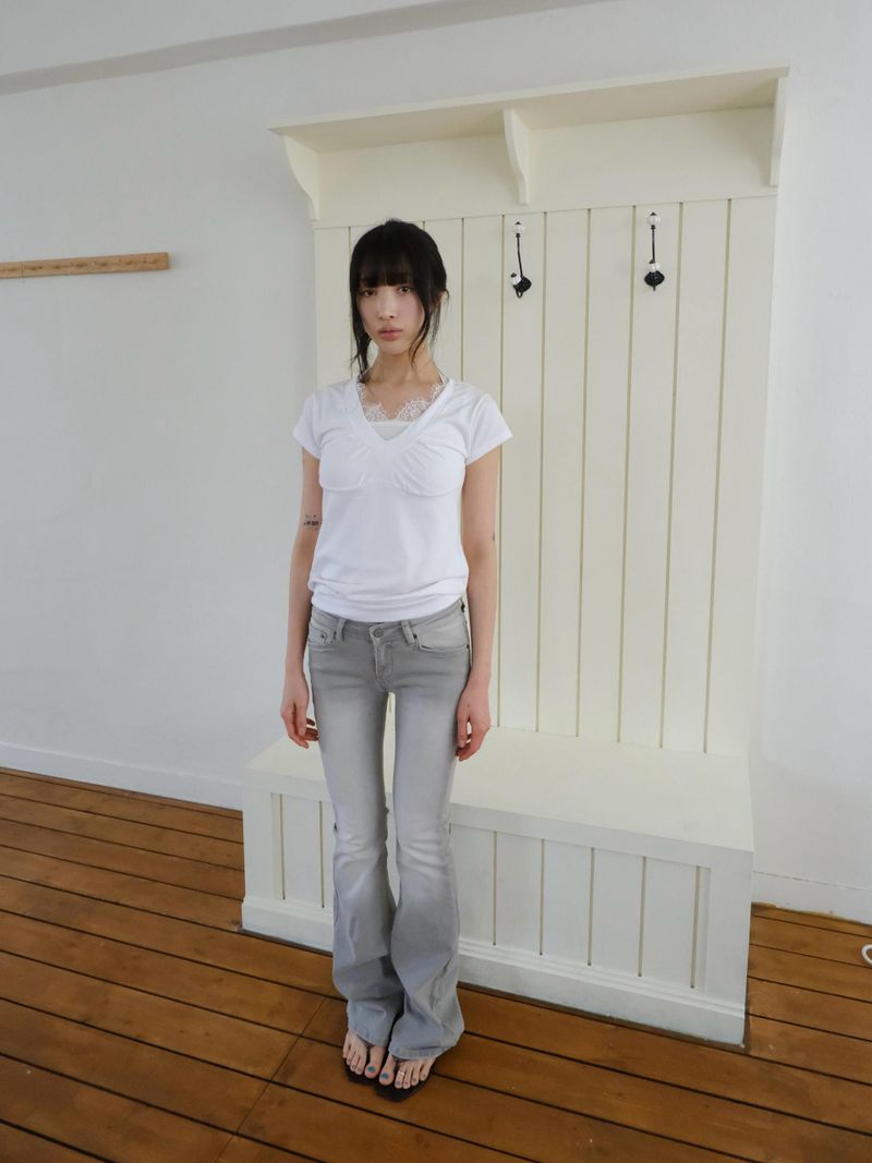 gray washing bootcut pt