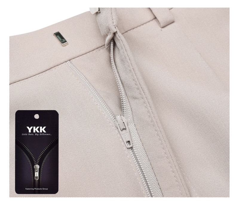 Dot Back-Bend One Tuck Semi-Wide Slacks (4 colors)