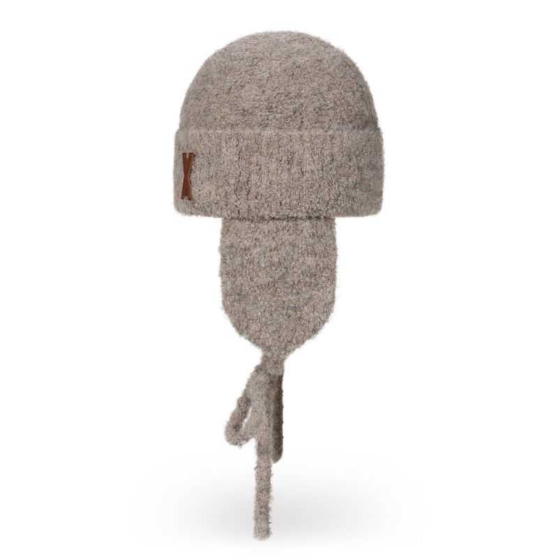 VA Patch Fly Knit Beanie / Beige