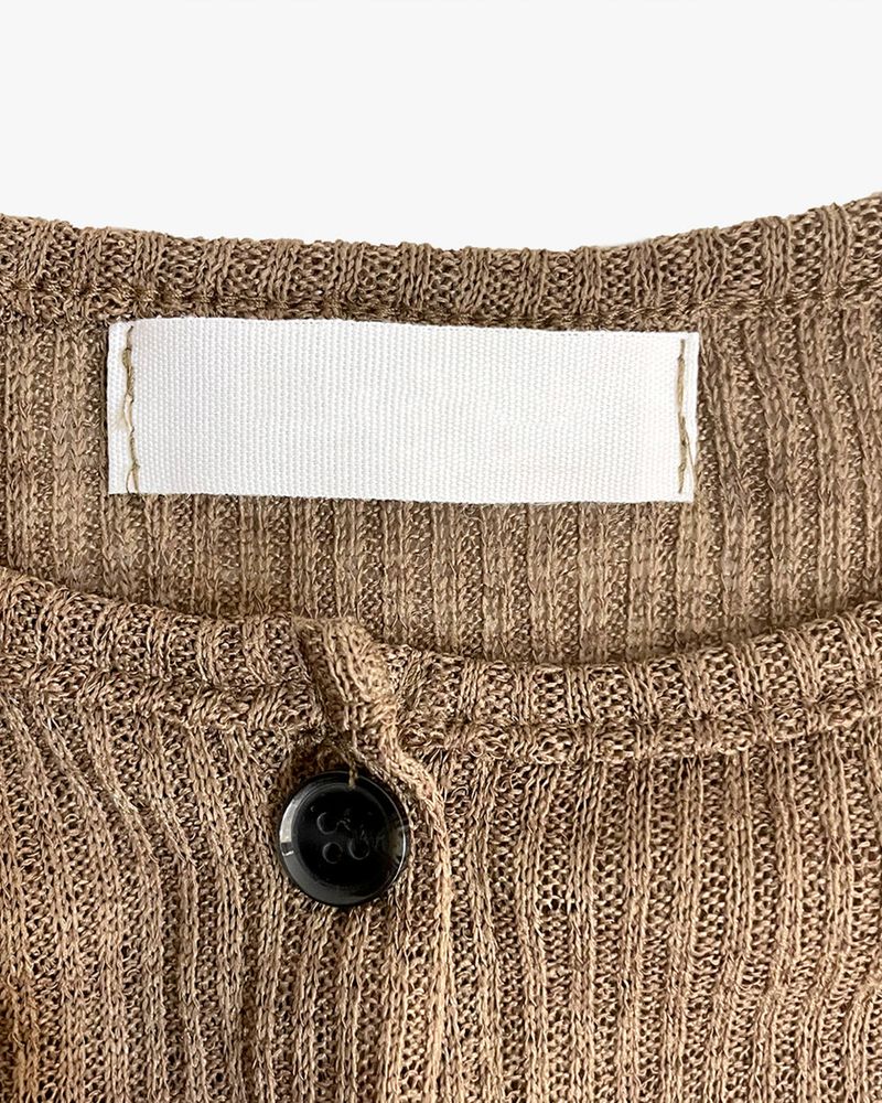 Erin Summer Linen Ribbed Cardigan