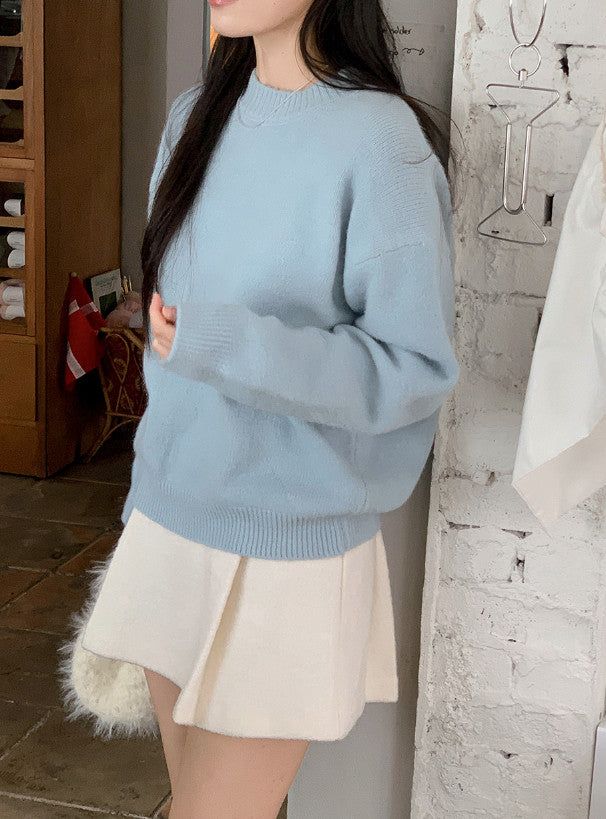 [SHOPPERMADE] Boucle Two Pintuck Mini Skirt (2color)