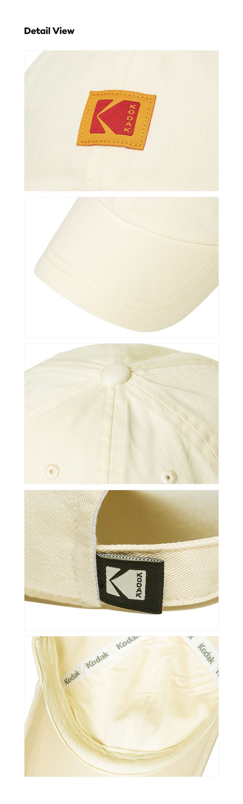 SQUARE LOGO RELAX FIT BALL CAP【IVORY】