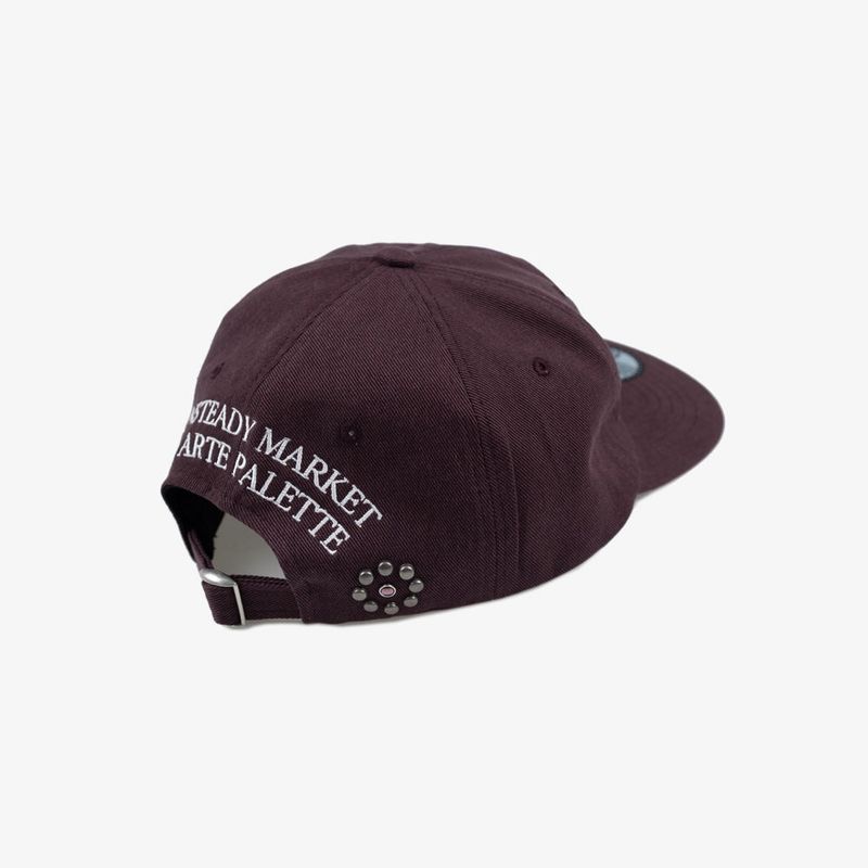 Vintage 6 Panel Cap_Burgundy