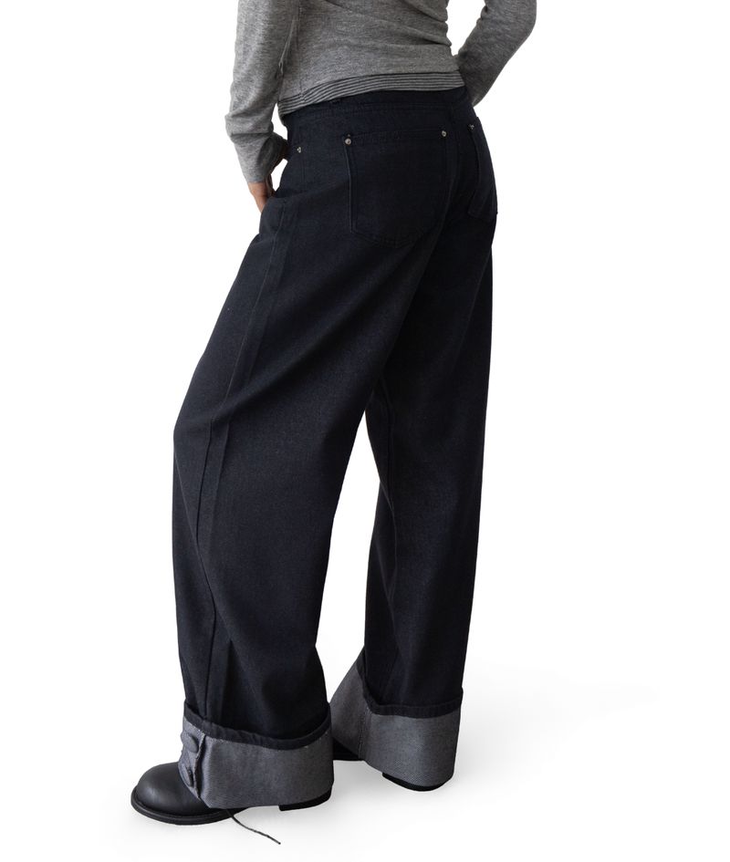 Gus Roll-Up Straight Low-Rise Denim