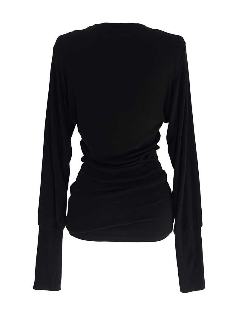 glam slim V-neck warmer T (3color)