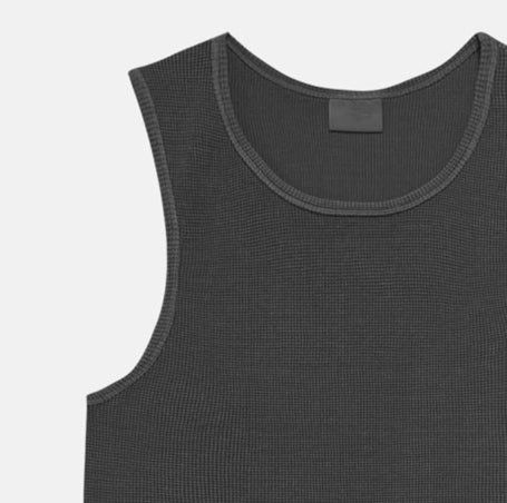 Frank pigment waffle tank top