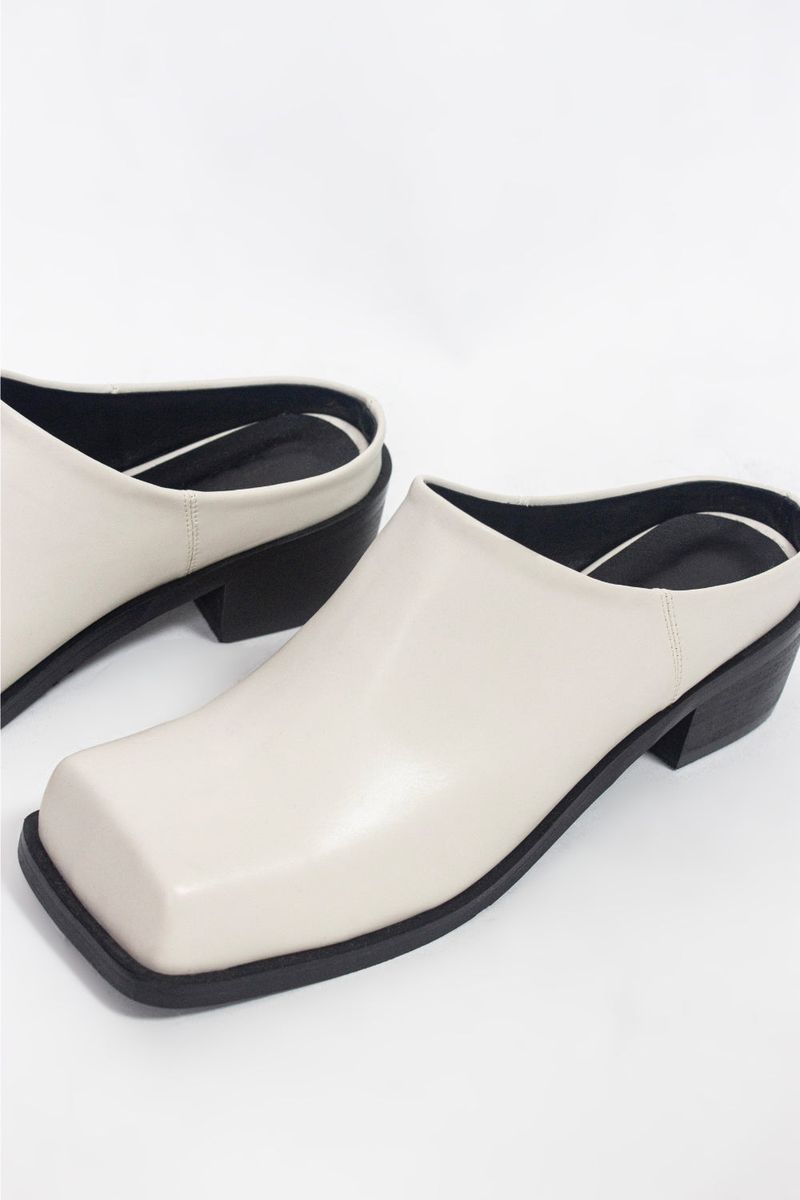 Square Plat Mule (2 color)