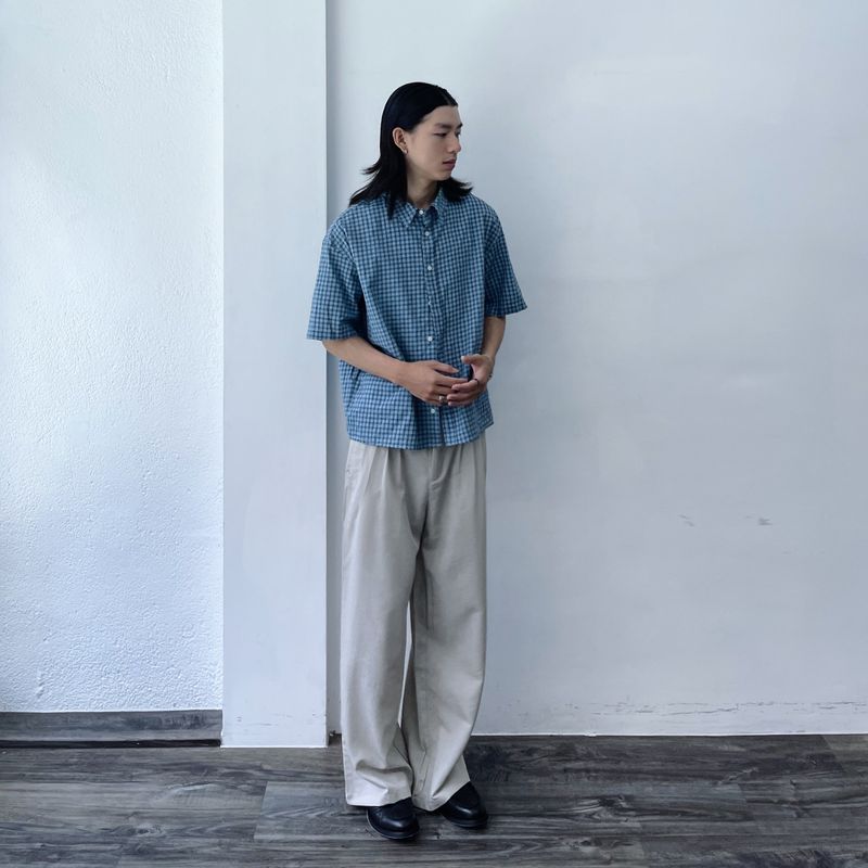 Relaxed Check Short Sleeve Shirt