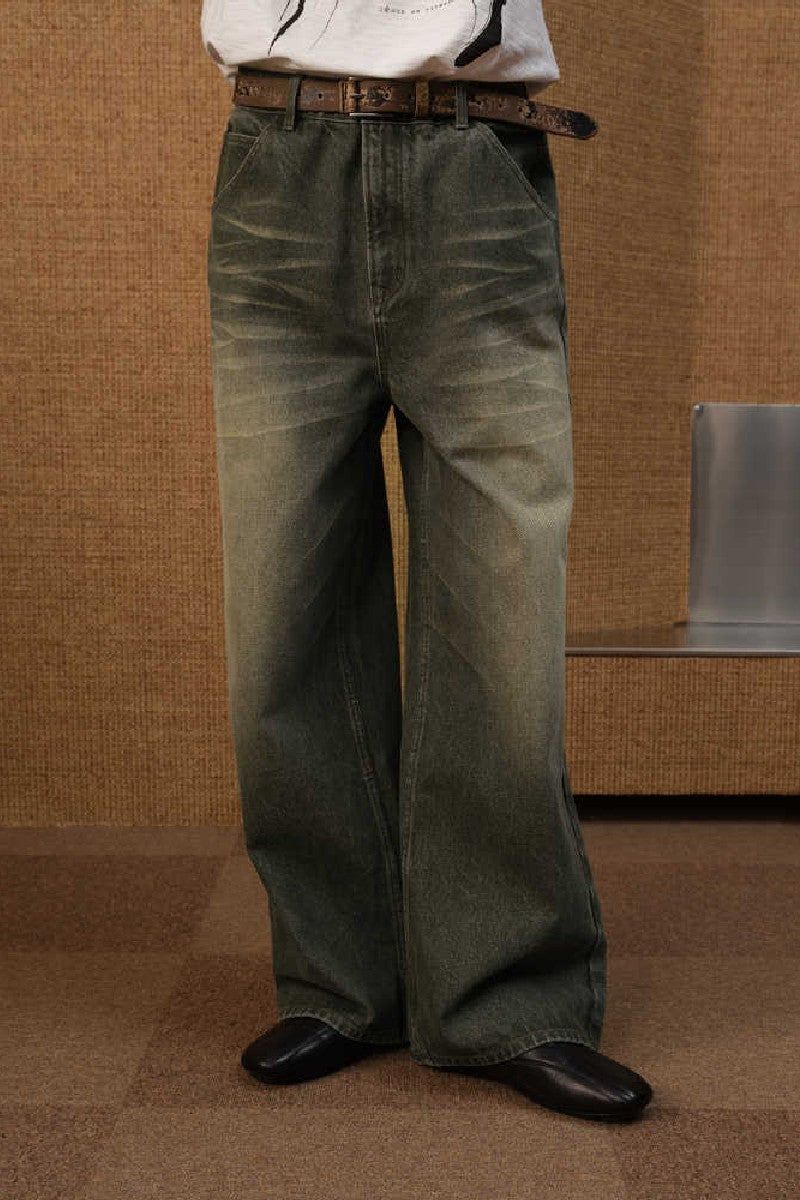 JCAESAR(ジュリウス・シーザー)の「Faded Green Straight Jeans(Pants)」