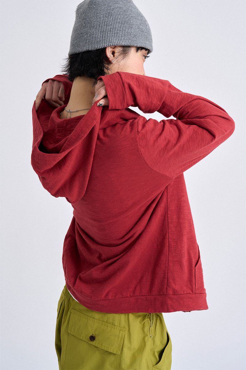 Slavic cotton hood zip-up