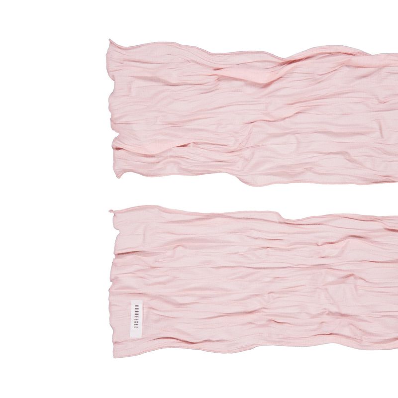 Wave Crinkled Long Scarf (pink)