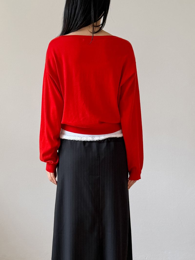 Georgia Deep V-Neck Knit