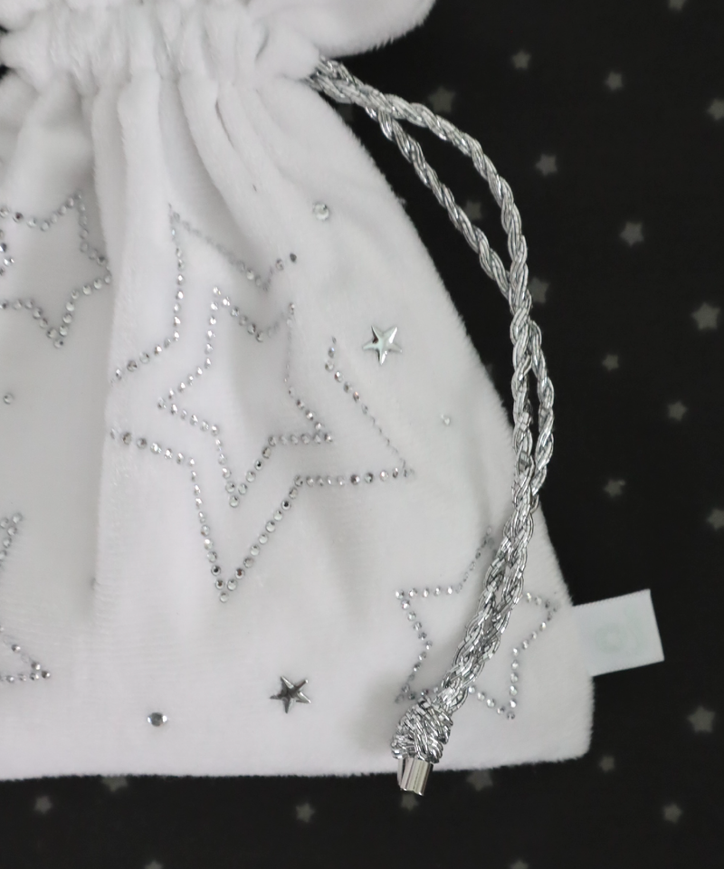 catch star pouch - white