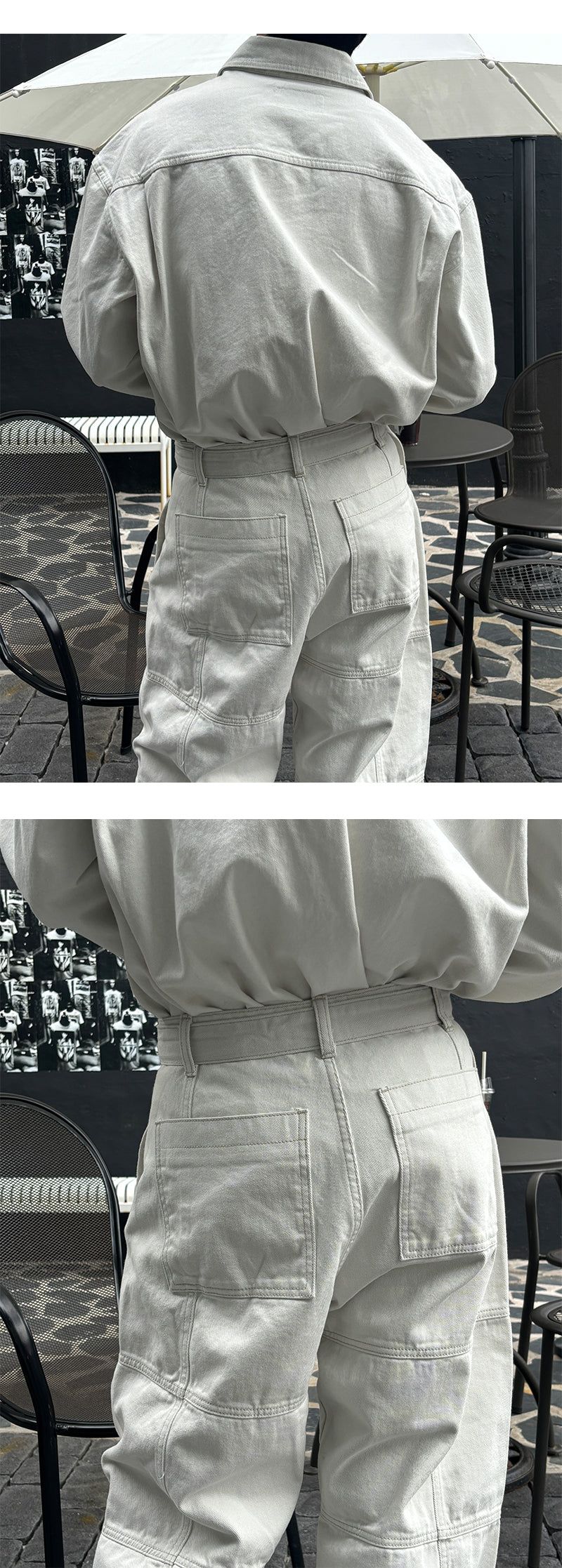  [SET UP가능] Stitch two pocket shirts(2color)