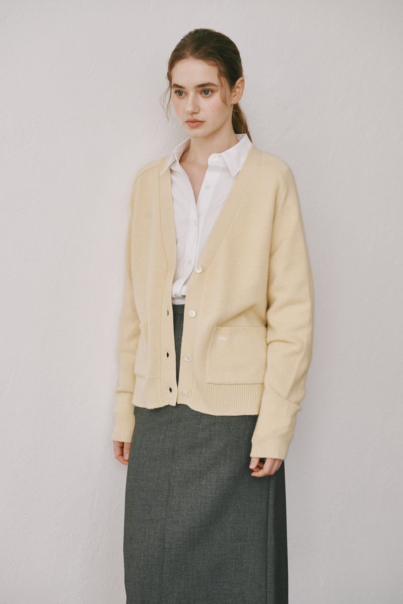 Loose cardigan (Yellow)