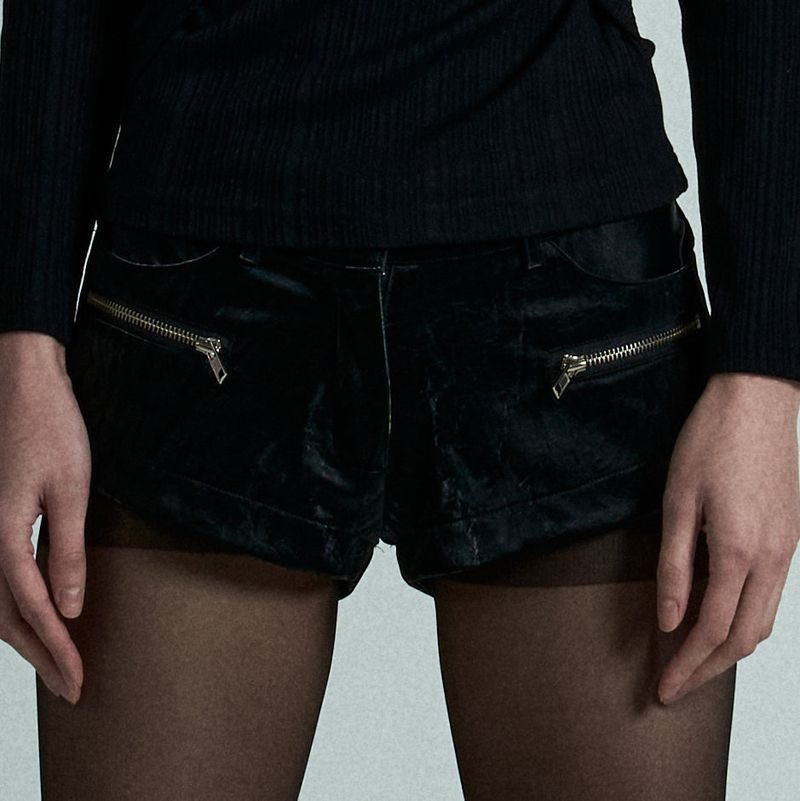 Zipped Short Pants