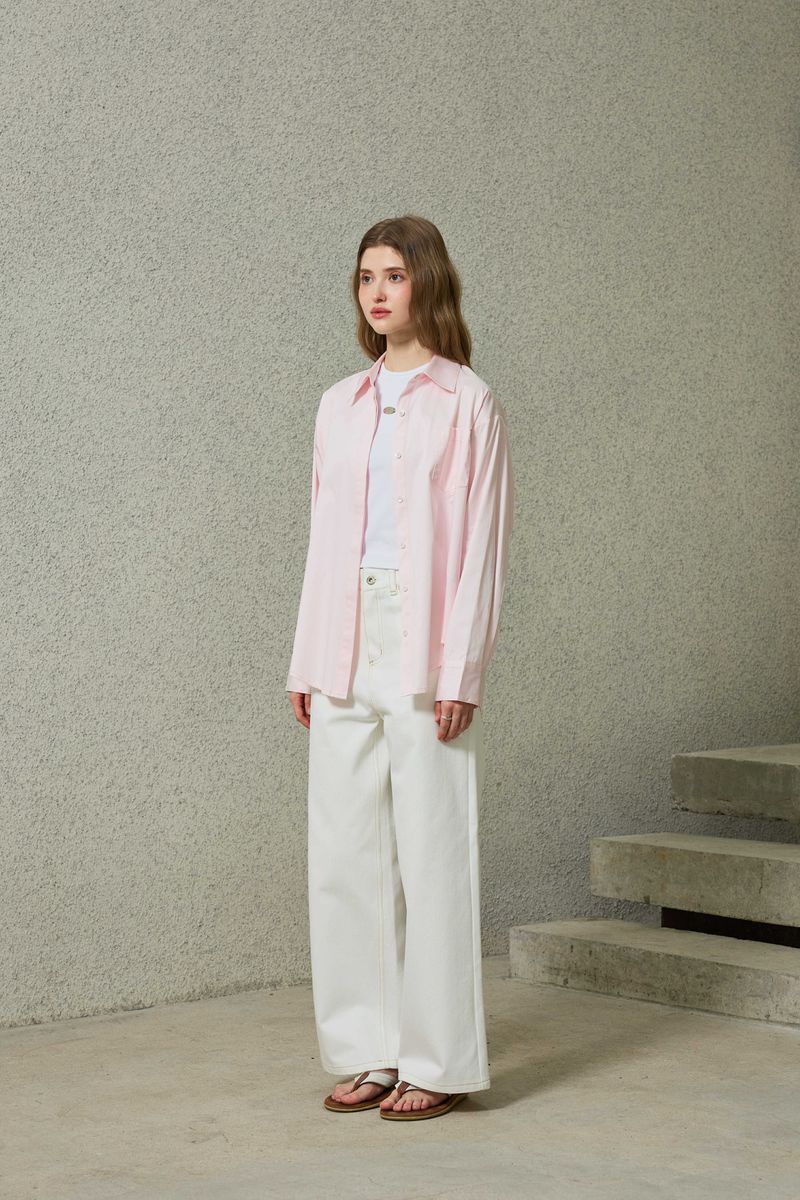 BRIGHT OVERSIZED SHIRT / PINK