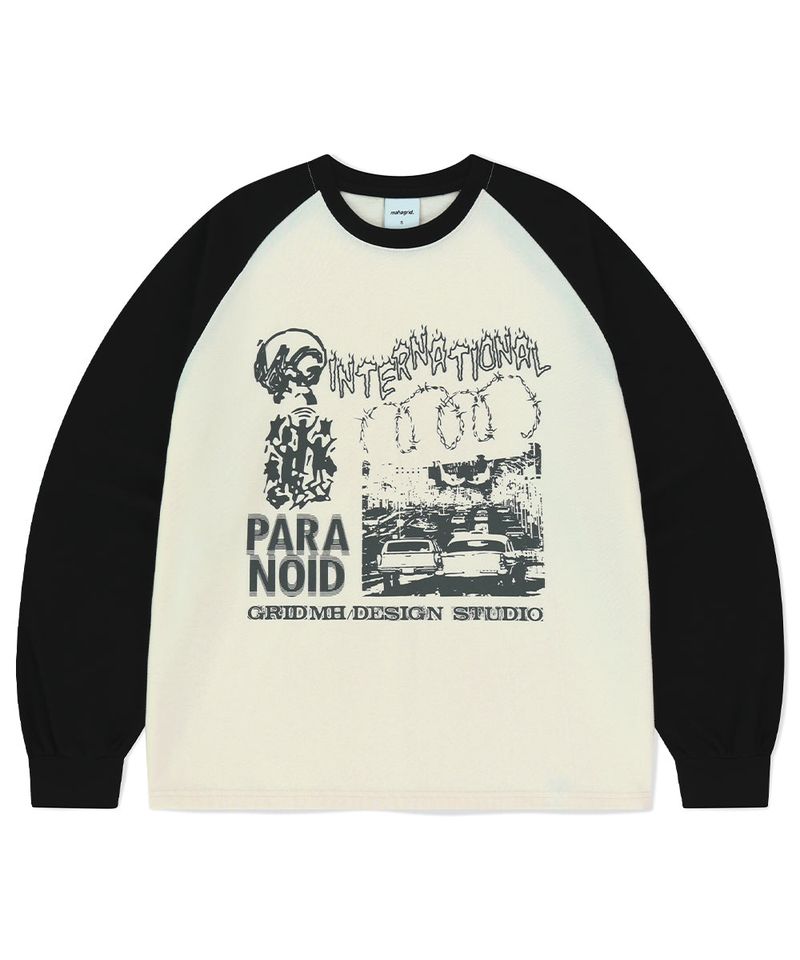 mahagrid（マハグリッド）の「インターナショナルラグランLS Tシャツ（トップス）」