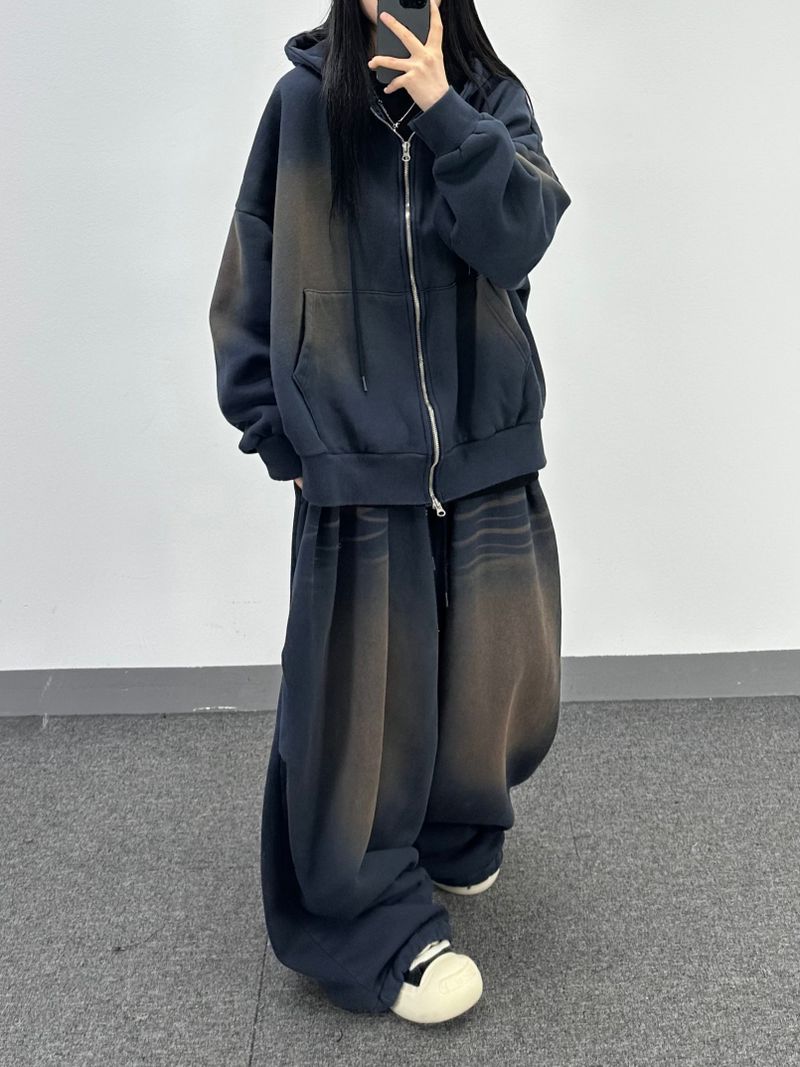 cat brush fleece sweatpants