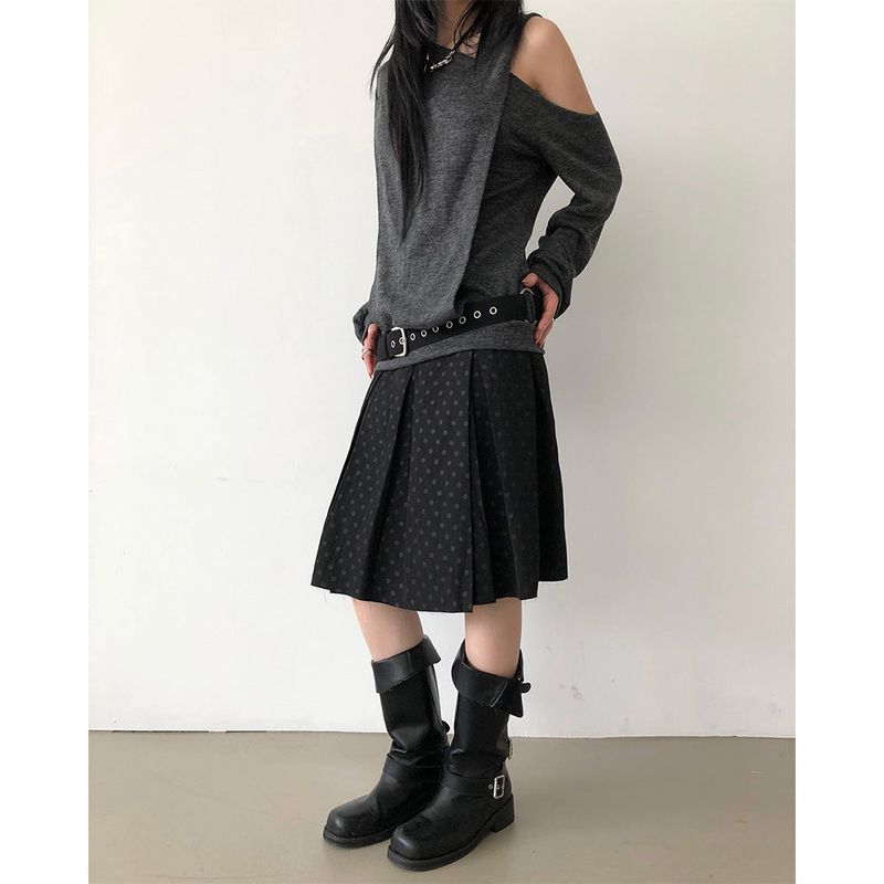 Dot Midi Skirt