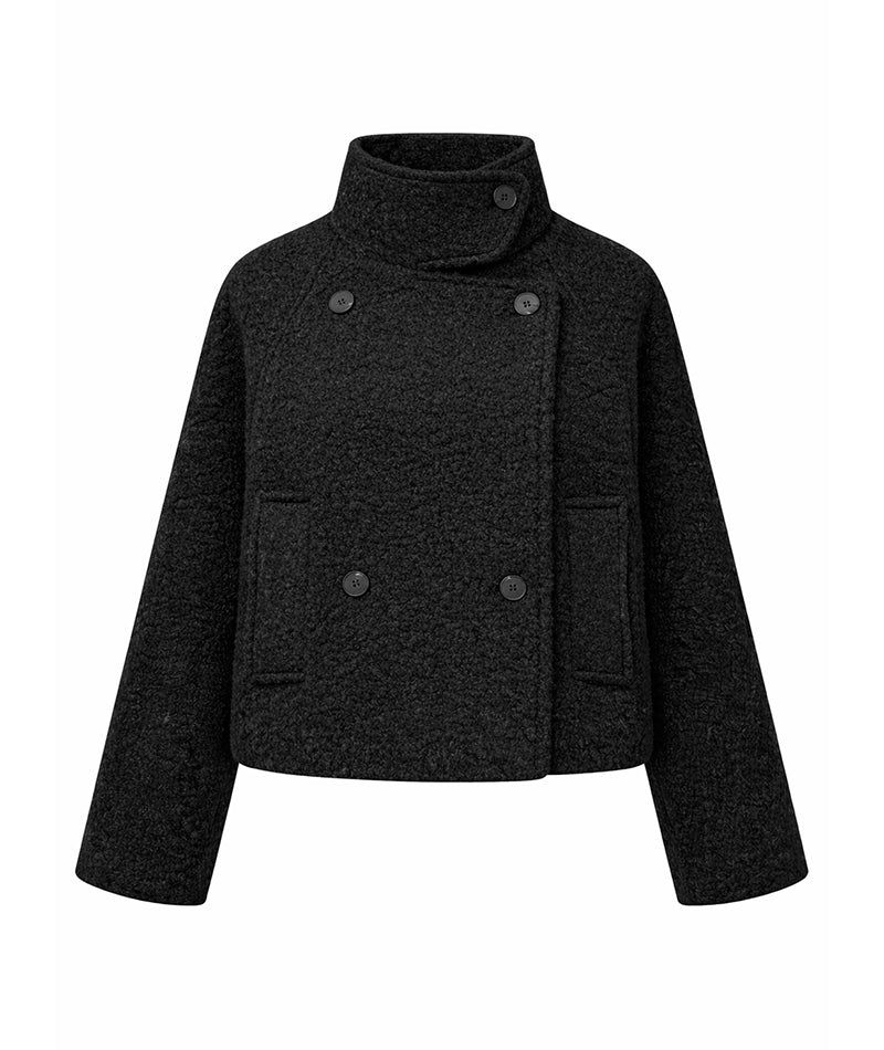 Cozy&Kitsch(コージーアンドキッチ)の「Luen Double Button High Neck Short Coat(Jackets/Outerwear)」