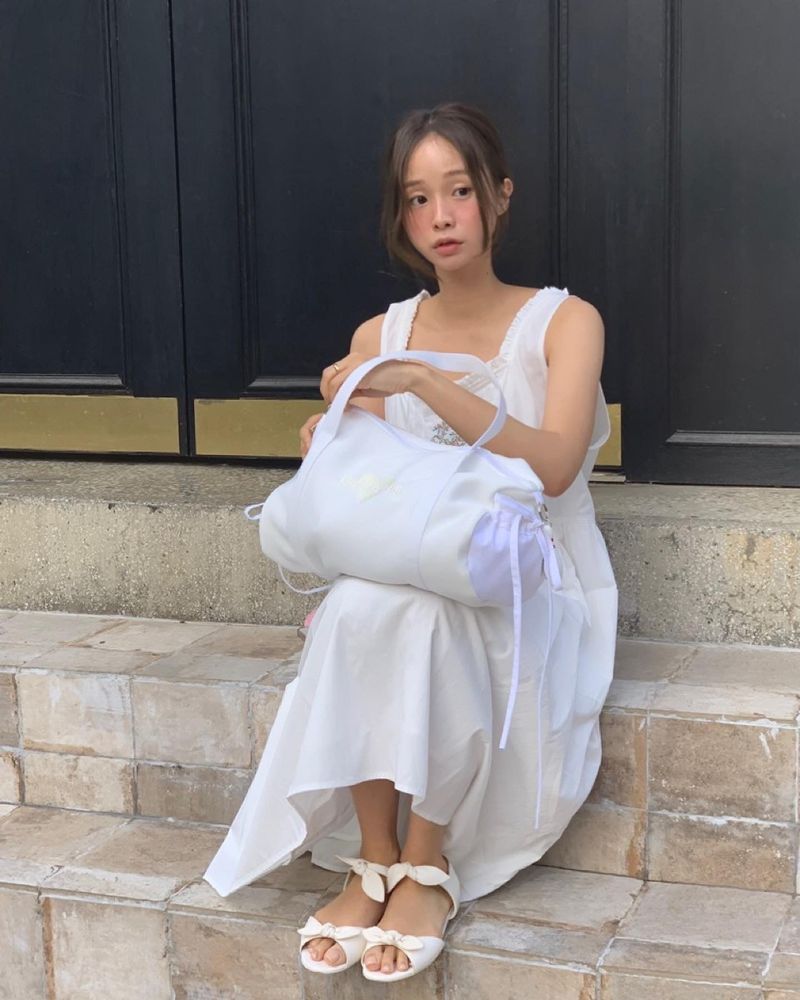 bitteschon ribbon ballet bag