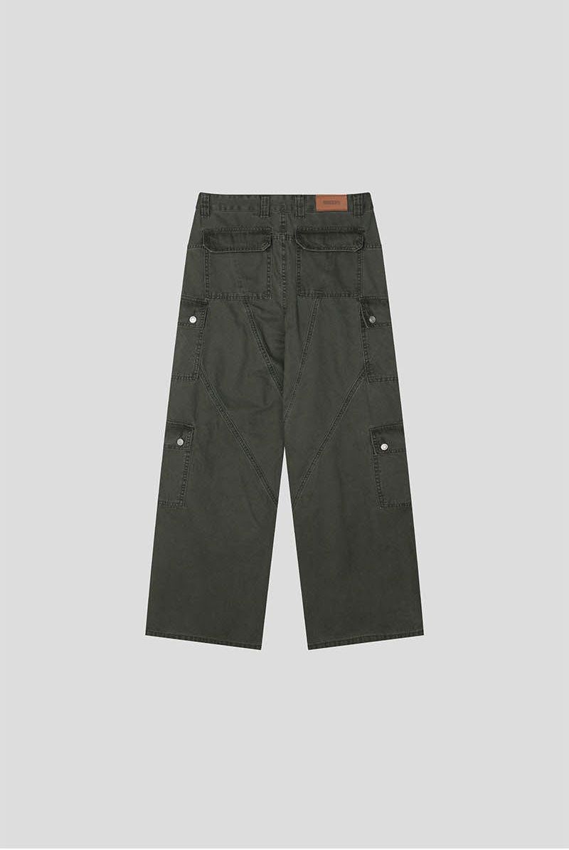 Wide flare cargo pants(2color)