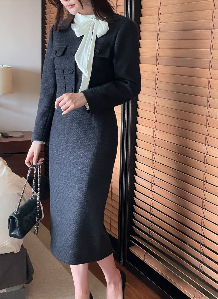 Eve Tweed Crop Jacket