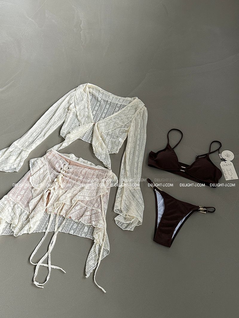 Alona 4PS Cover-Up Bikini Set
