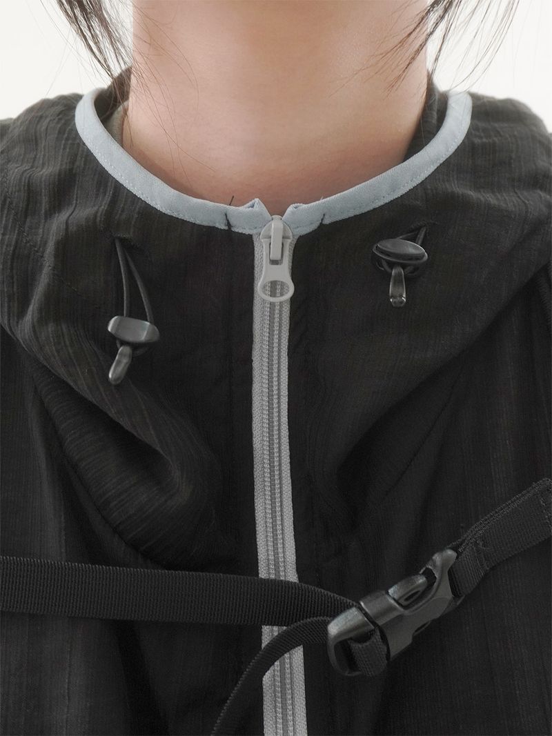 Bailen Shirring Ringer Windbreaker -4C